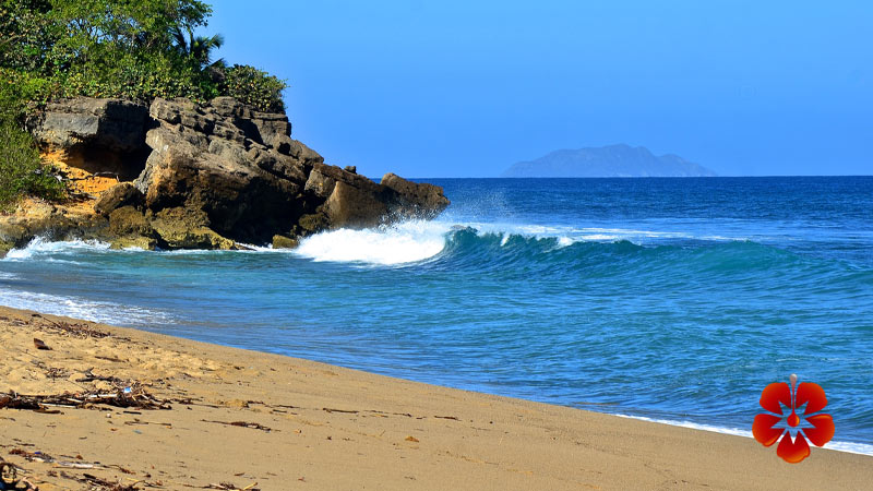 Desecheo Island as seen from Rincon, Puerto Rico